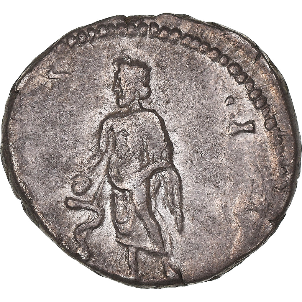 Coniare,
Clodio Albino,
Denario