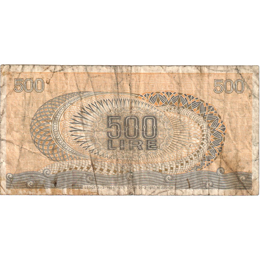 Italia,
500 lire,
23-02-1970