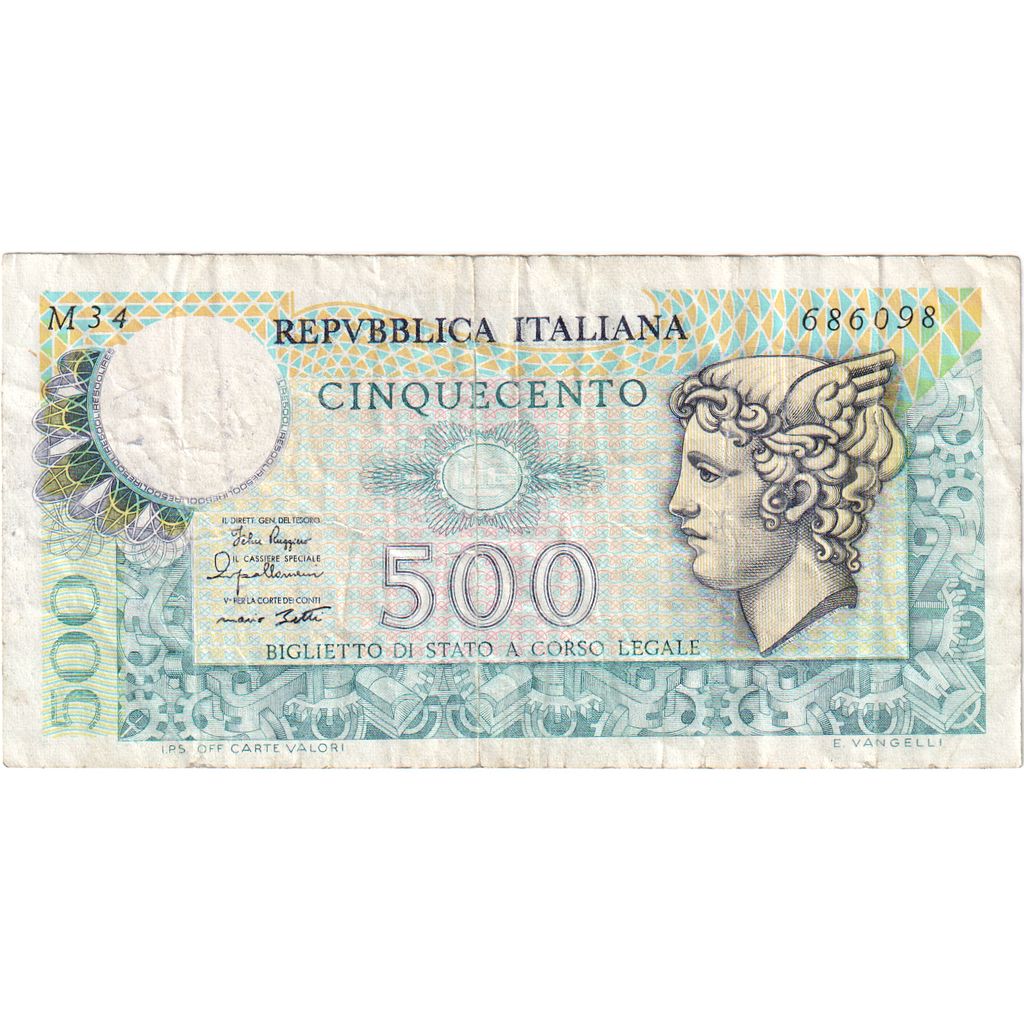 Italia,
500 lire,
02-04-1979
