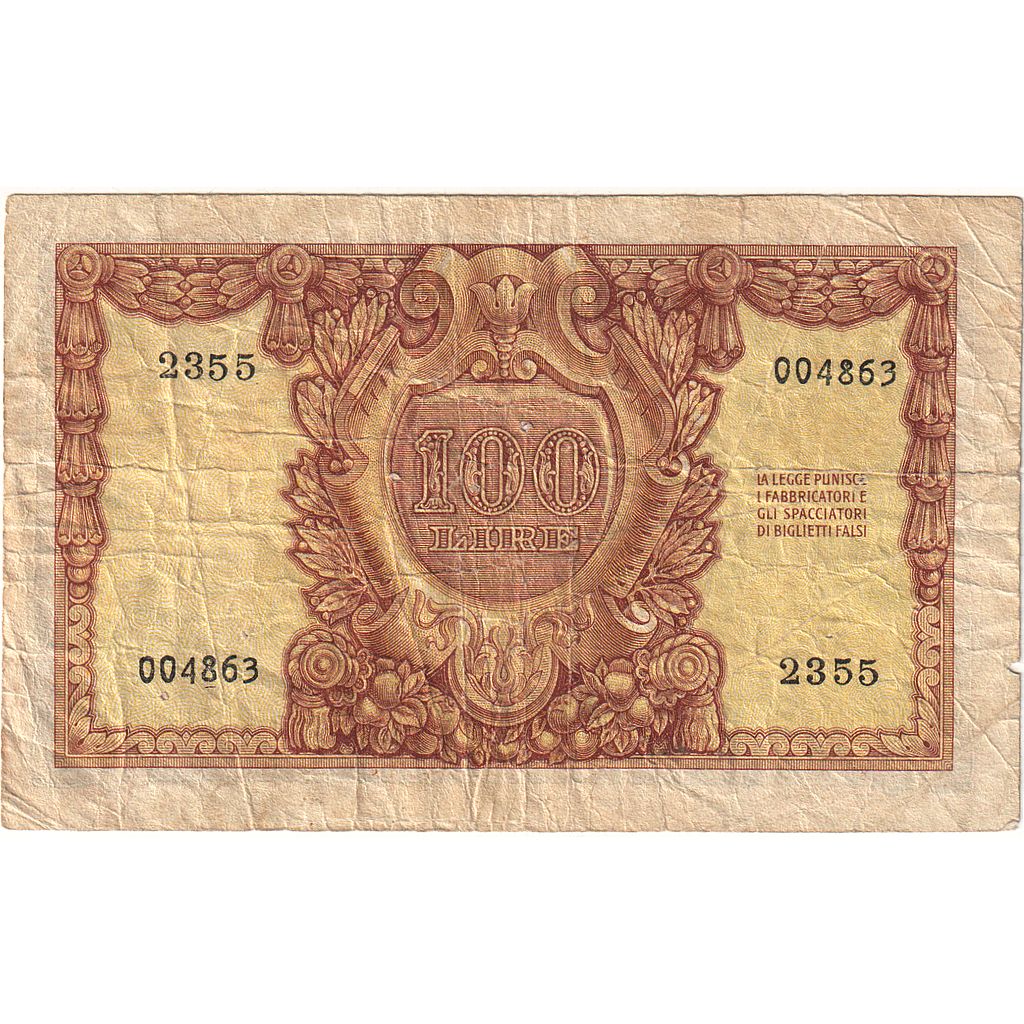 Italia,
100 lire,
31-12-1951