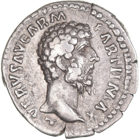 Coniare, 
  
  Lucio Vero, 
  
  Denario