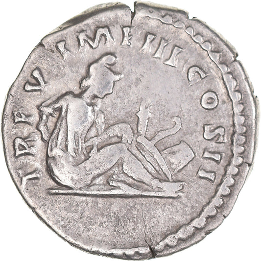 Coniare, 
  
  Lucio Vero, 
  
  Denario