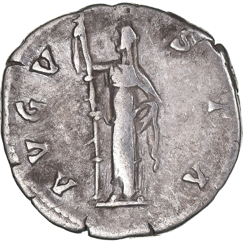 Coniare, 
  
  Faustina I, 
  
  Denario