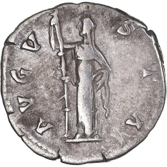 Coniare, 
  
  Faustina I, 
  
  Denario