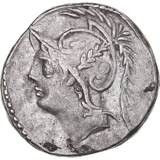 Coniare, 
  
  Q. Minucius Thermus M. f., 
  
  Denario
