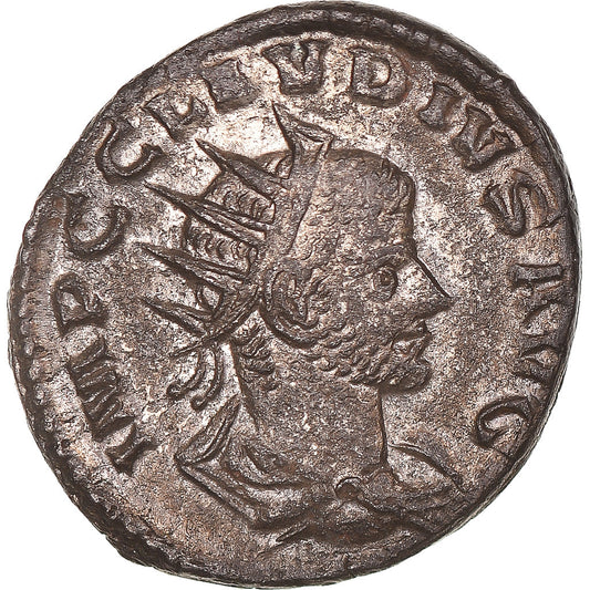 Coniare, 
  
  Claudio II (Gotico), 
  
  Antoniniano