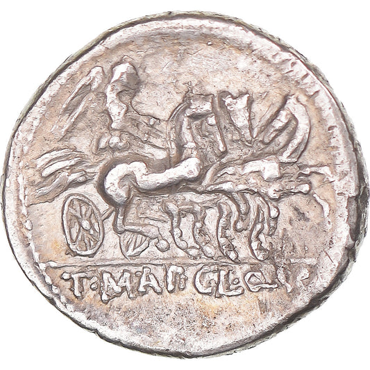 Coniare, 
  
  Manlia, 
  
  Denario