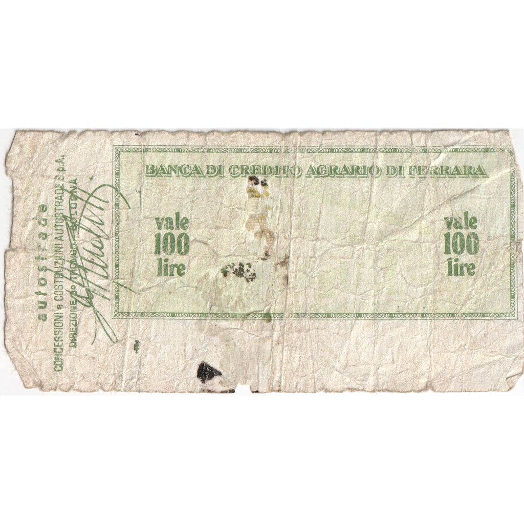 Italia, 
  
  100 lire, 
  
  04-08-1977