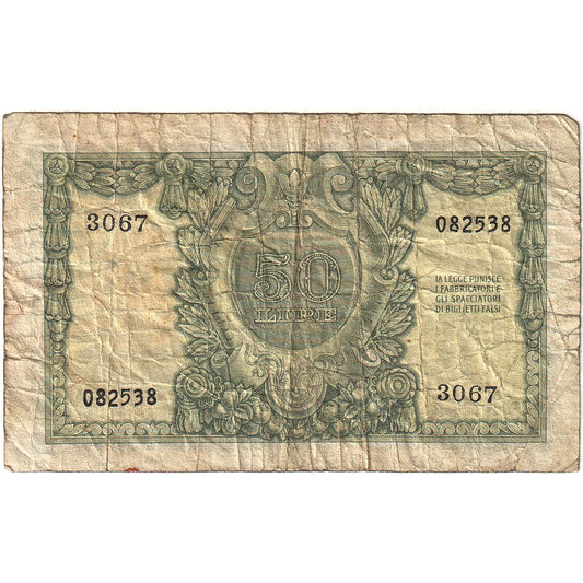 Italia, 
  
  50 lire, 
  
  31-12-1951
