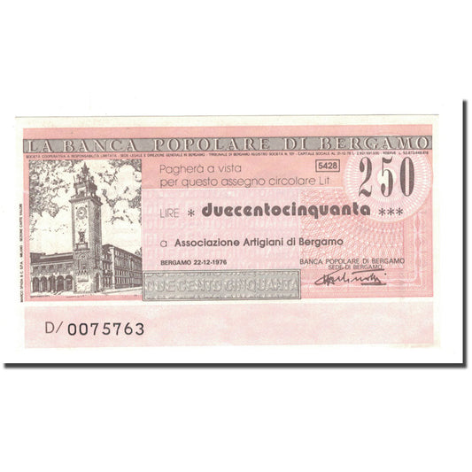 Banconota, 
  
  Italia, 
  
  250 Lire