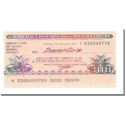 Banconota, 
  
  Italia, 
  
  300 Lire